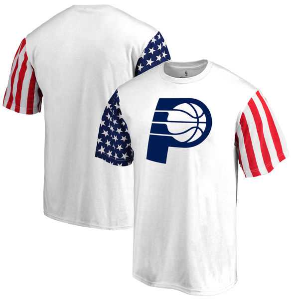 Men's Indiana Pacers Fanatics Branded Stars & Stripes T-Shirt White FengYun,We sell and wholesale Men's Indiana Pacers Fanatics Branded Stars & Stripes T-Shirt White FengYun on line form chian!